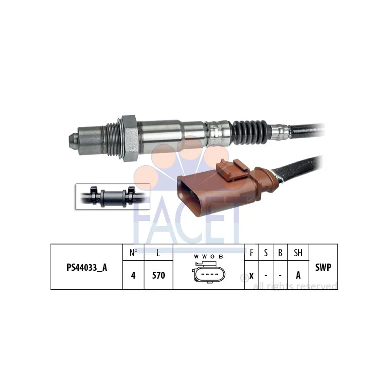 Sonde lambda FACET 10.8315