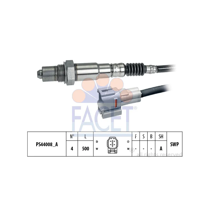 Sonde lambda FACET 10.8316