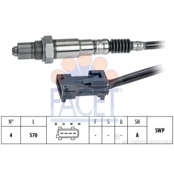 Sonde lambda FACET 10.8318