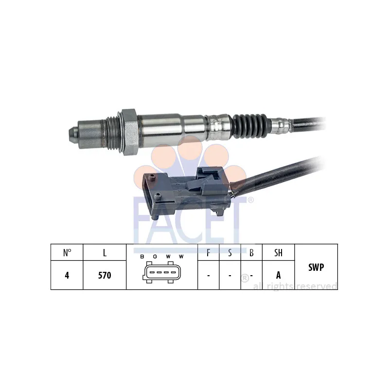 Sonde lambda FACET 10.8318
