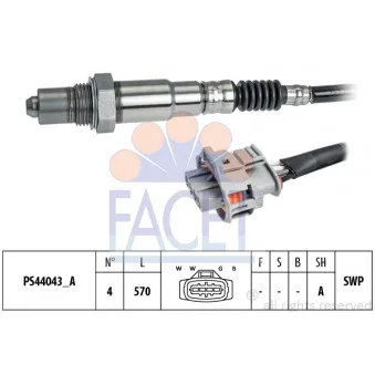Sonde lambda FACET 10.8321