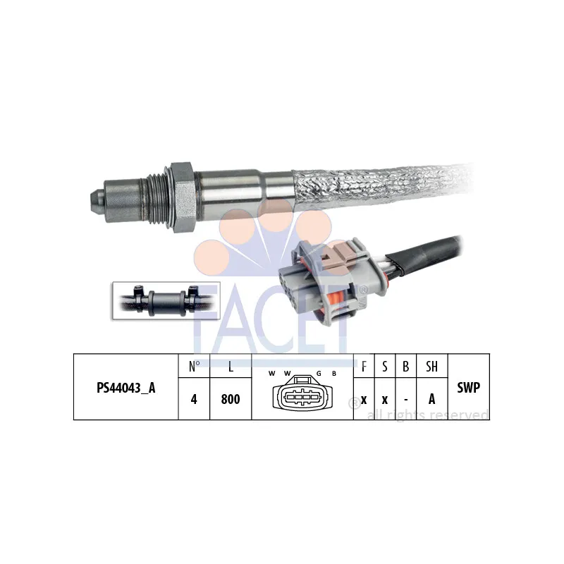 Sonde lambda FACET 10.8322