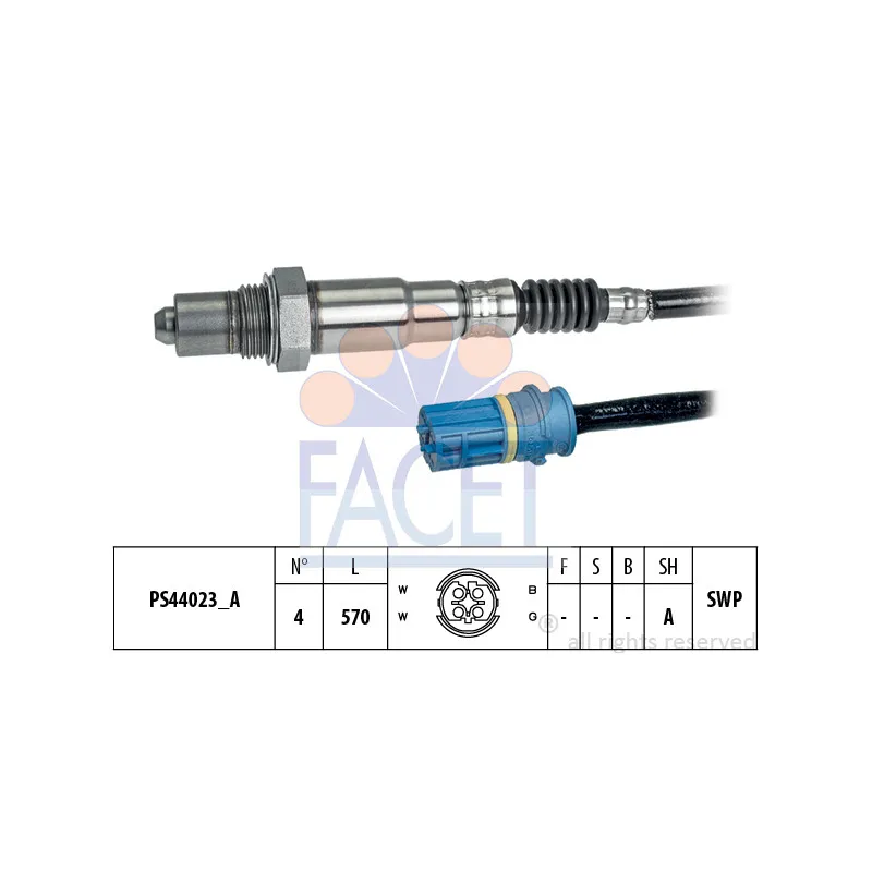 Sonde lambda FACET 10.8323
