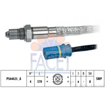 Sonde lambda FACET 10.8325