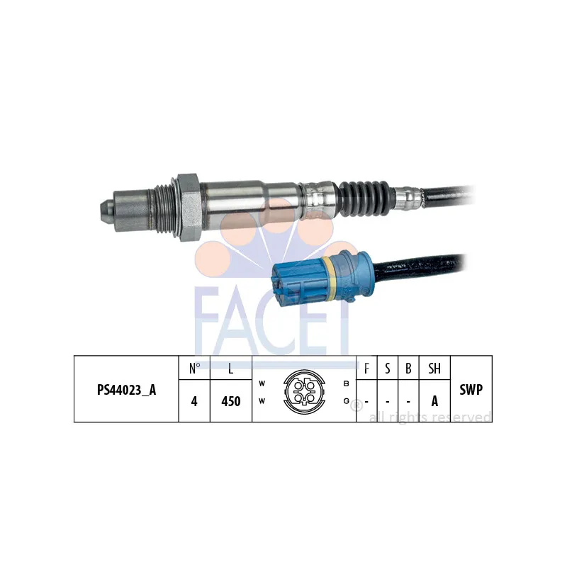 Sonde lambda FACET 10.8326