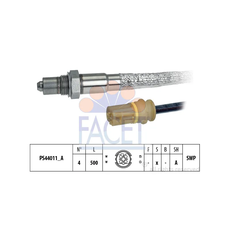 Sonde lambda FACET 10.8328