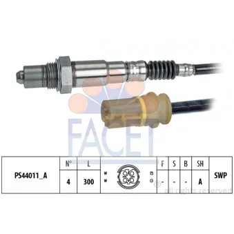 Sonde lambda FACET 10.8331