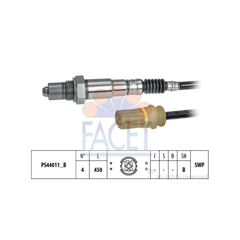 Sonde lambda FACET 10.8332