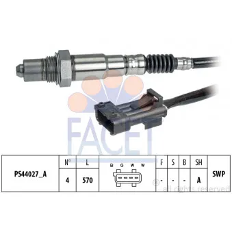 Sonde lambda FACET 10.8334