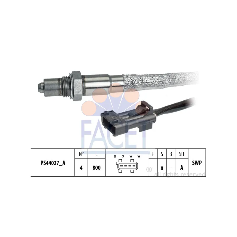 Sonde lambda FACET 10.8335