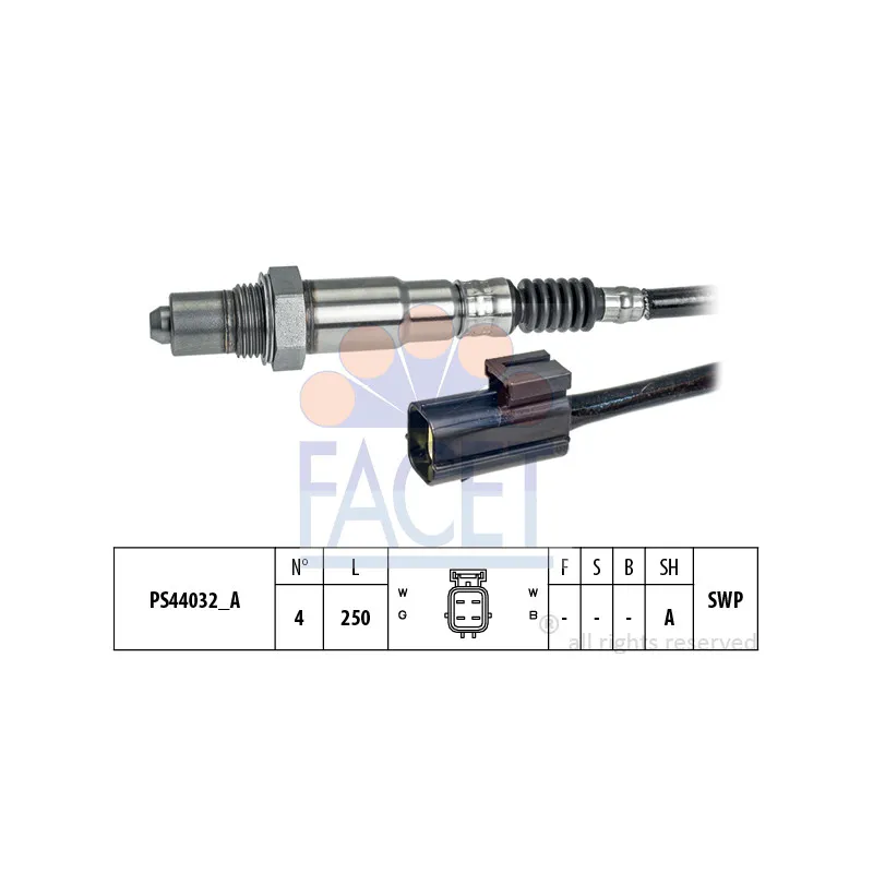 Sonde lambda FACET 10.8337