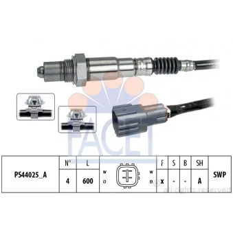 Sonde lambda FACET 10.8338