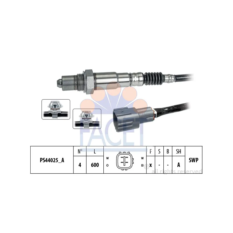 Sonde lambda FACET 10.8338