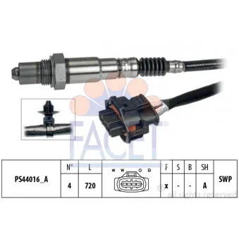 Sonde lambda FACET 10.8339