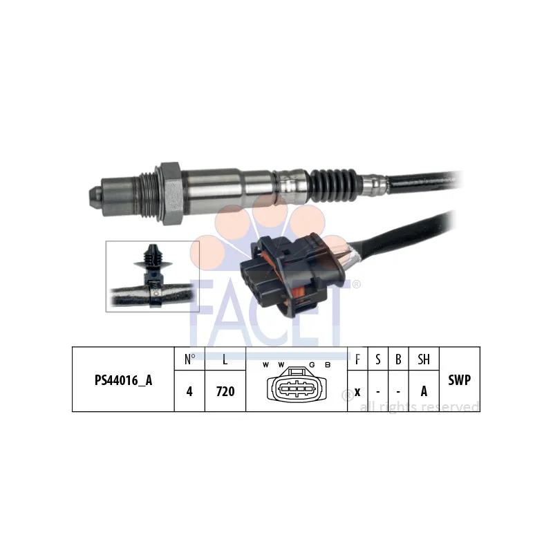 Sonde lambda FACET 10.8339