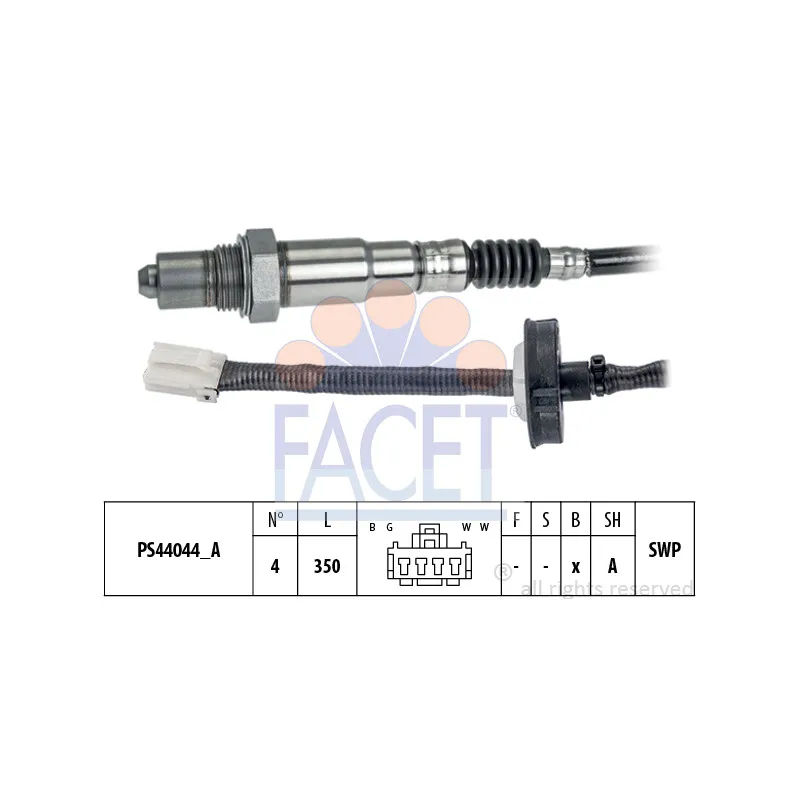 Sonde lambda FACET 10.8340