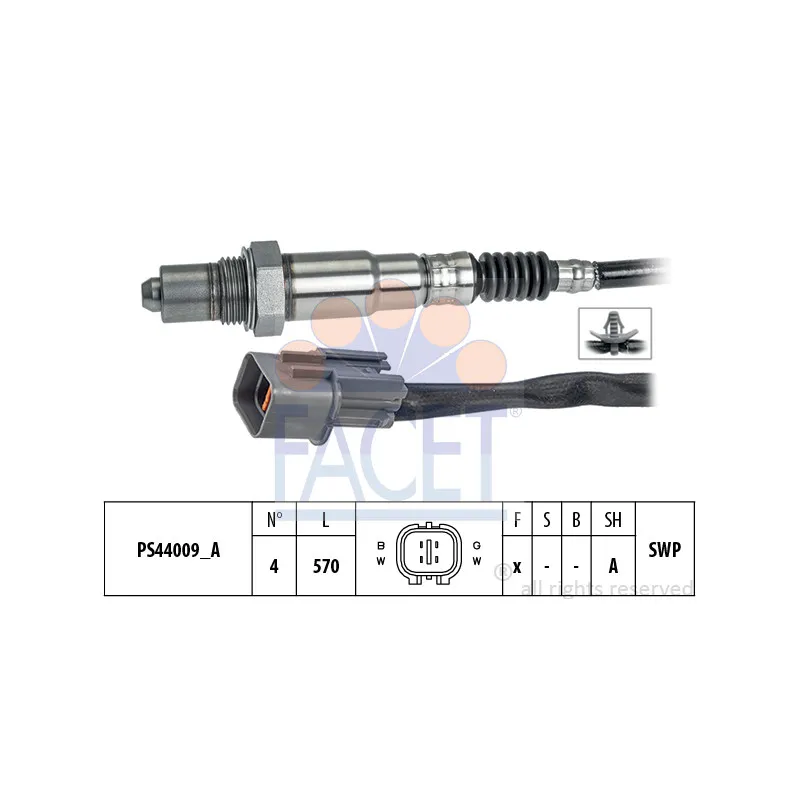 Sonde lambda FACET 10.8344