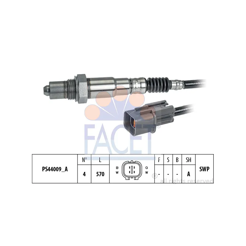 Sonde lambda FACET 10.8346