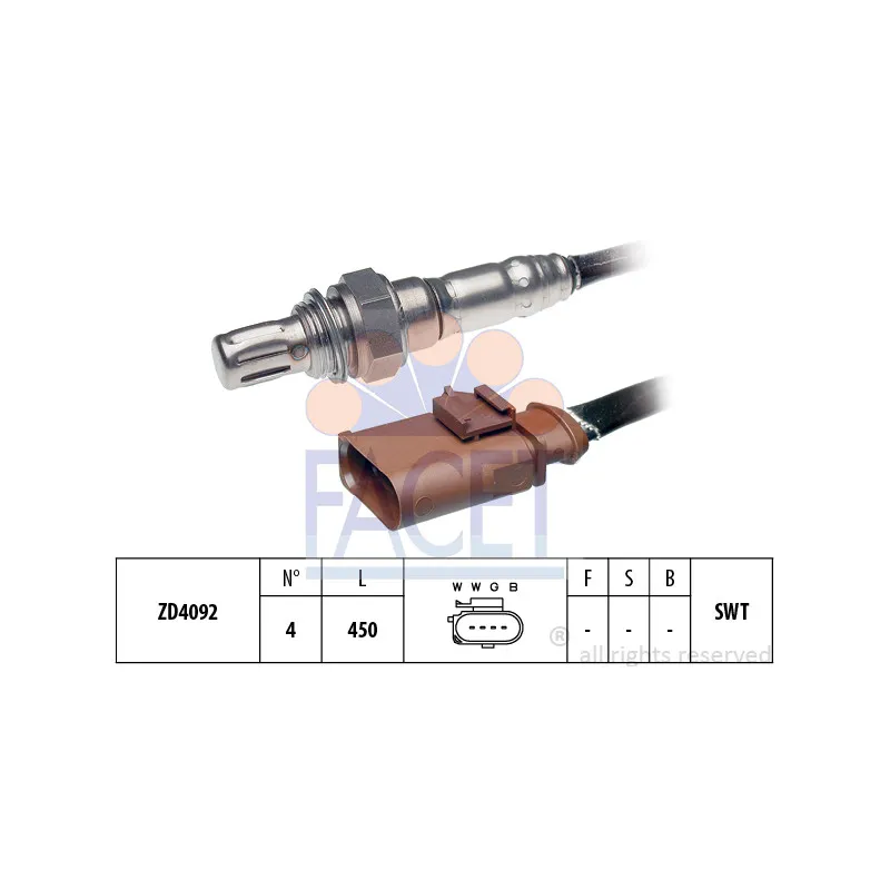 Sonde lambda FACET 10.8348