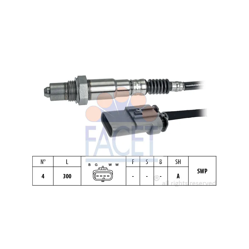 Sonde lambda FACET 10.8349