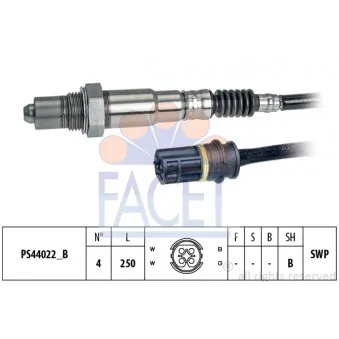 Sonde lambda FACET 10.8352