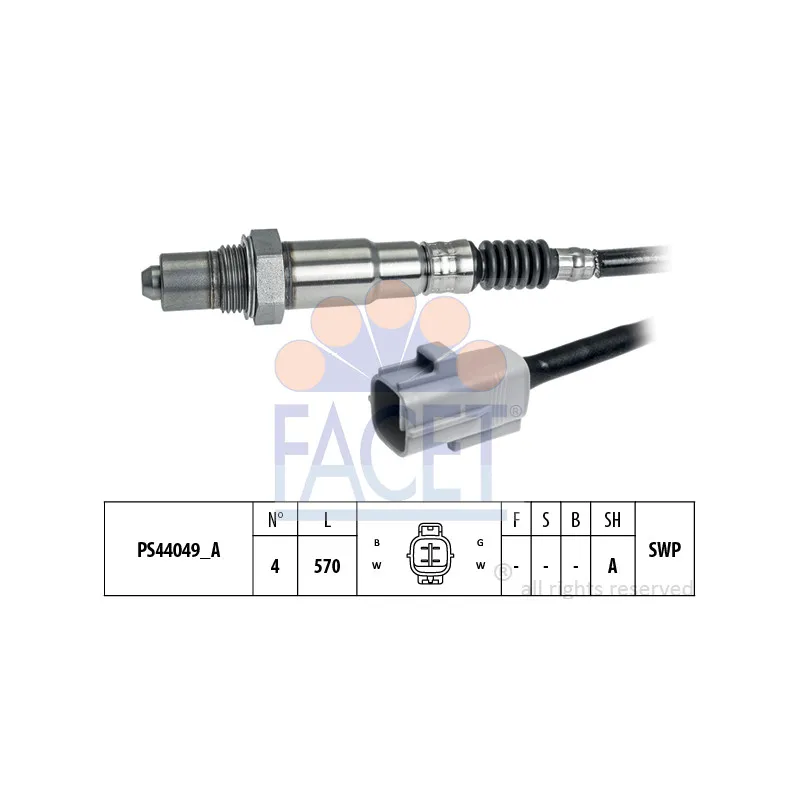 Sonde lambda FACET 10.8355