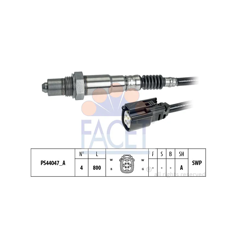 Sonde lambda FACET 10.8363