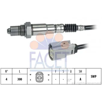 Sonde lambda FACET 10.8367