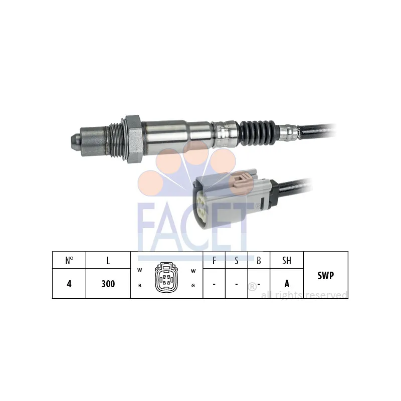 Sonde lambda FACET 10.8367