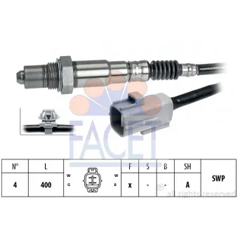 Sonde lambda FACET 10.8368
