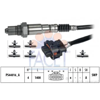 Sonde lambda FACET 10.8370