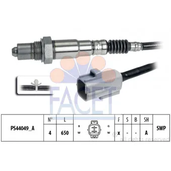 Sonde lambda FACET 10.8373