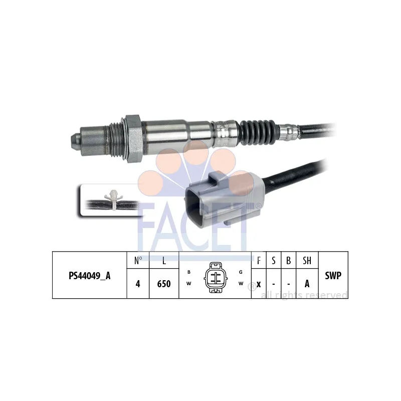 Sonde lambda FACET 10.8373