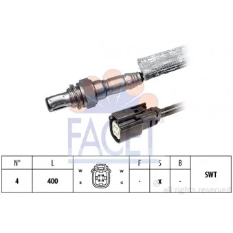 Sonde lambda FACET 10.8379