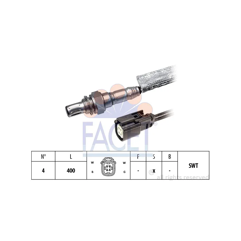 Sonde lambda FACET 10.8379