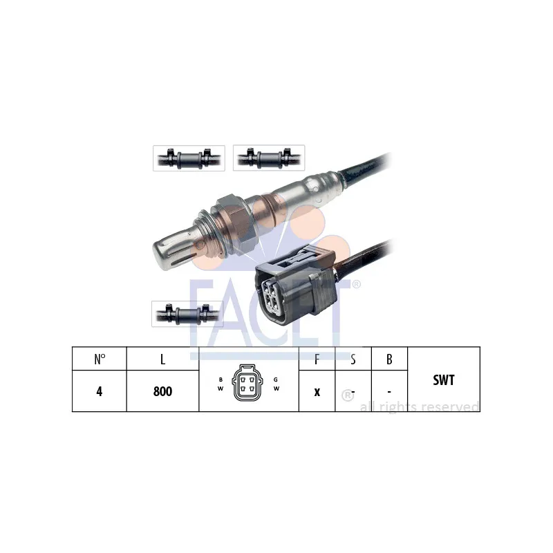 Sonde lambda FACET 10.8382