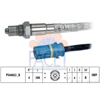 Sonde lambda FACET 10.8383