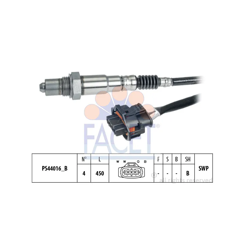 Sonde lambda FACET 10.8384