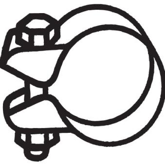 Pièce de serrage, échappement BOSAL