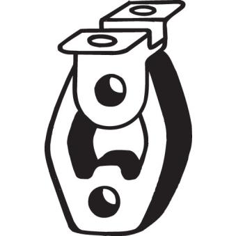 Bandes de caoutchouc, échappement BOSAL