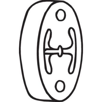 Bandes de caoutchouc, échappement BOSAL