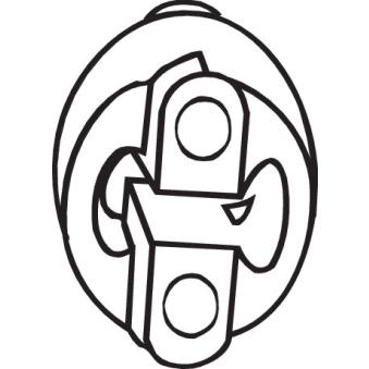 Bandes de caoutchouc, échappement BOSAL