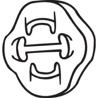 Bandes de caoutchouc, échappement BOSAL