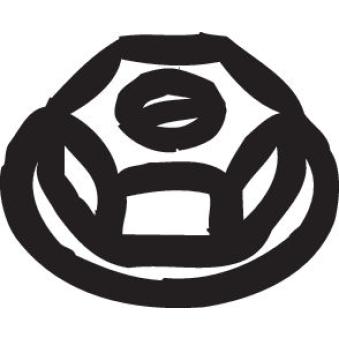 Écrou, collecteur des gaz d'échappement BOSAL