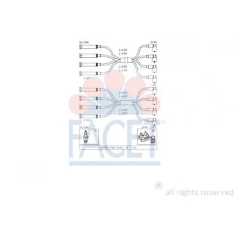 Kit de câbles d'allumage FACET 4.8623