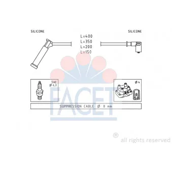 Kit de câbles d'allumage FACET 4.9984