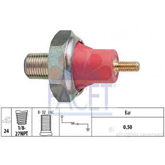 Indicateur de pression d'huile FACET 7.0031