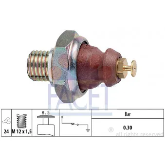Indicateur de pression d'huile FACET 7.0052