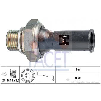 Indicateur de pression d'huile FACET 7.0056