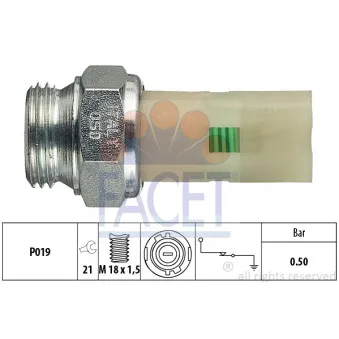 Indicateur de pression d'huile FACET 7.0075